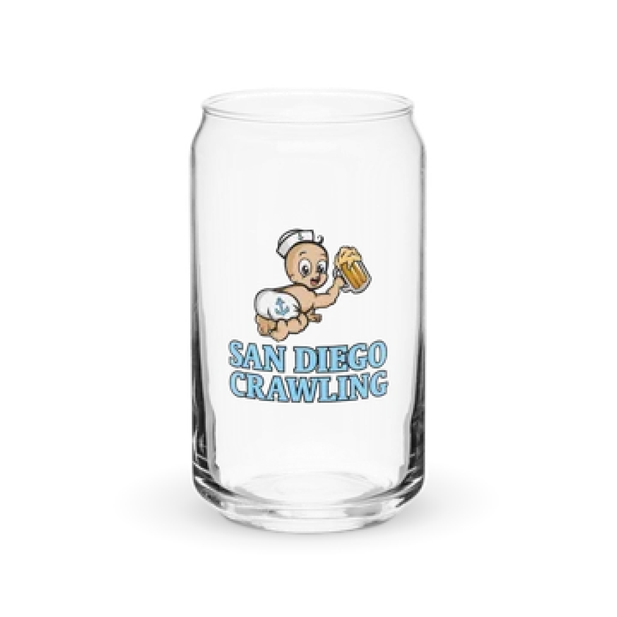 a glass mug on a table