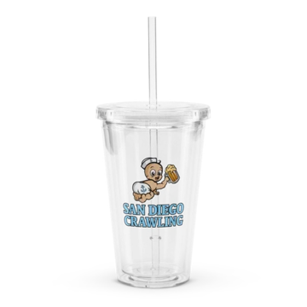 an empty glass on a table